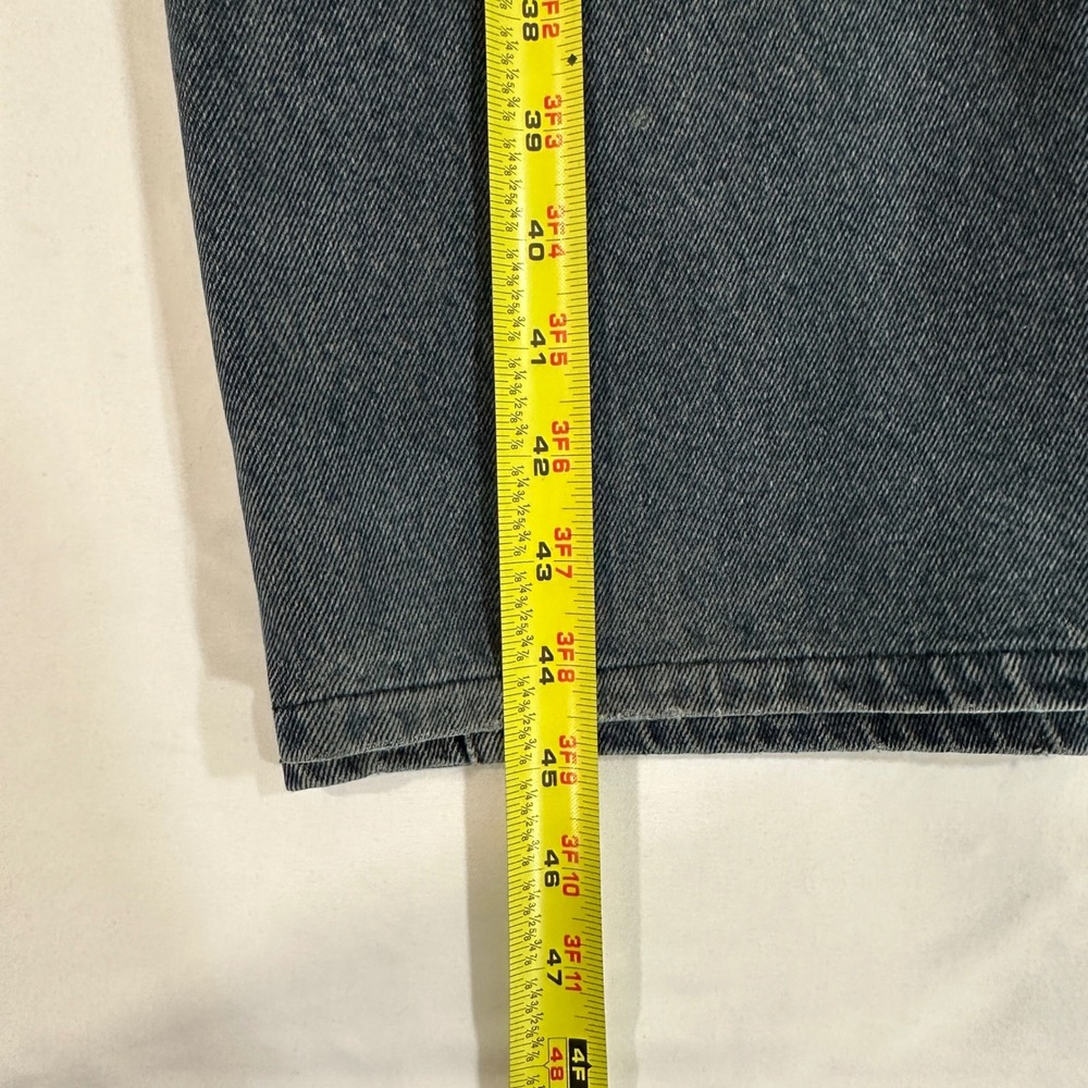 American Blue Vintage Mens Jeans 36 Long Cotton Straight Leg Dark Wash Fade Gray - Picture 8 of 8
